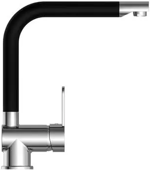 Sch&uuml;tte Sp&uuml;ltischarmatur Rio Schwarz matt/Chrom (79856)