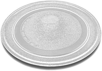 vhbw Mikrowellen-Teller kompatibel mit Far MO2100, MO2200, MOG2000 Mikrowelle - Drehteller, 24,5 cm, Glas Silber