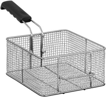 Royal Catering RCEF-16 - Frittierkorb Fritteusenkorb (16 L Volumen, Edelstahl, 25 x 23 x 12 cm) silber