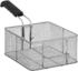 Royal Catering RCEF-16 - Frittierkorb Fritteusenkorb (16 L Volumen, Edelstahl, 25 x 23 x 12 cm) silber
