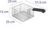 Royal Catering RCEF-16 - Frittierkorb Fritteusenkorb (16 L Volumen, Edelstahl, 25 x 23 x 12 cm) silber