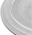 vhbw Mikrowellen-Teller kompatibel mit Sharp YC-NS203E-B, YC-MS181AE 24,5 cm, Glas Silber