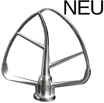 Kitty Professional Profi-Flachr&uuml;hrer \"Taifun\" aus EDELSTAHL kompatibel mit KitchenAid 4,3 und 4,8 Liter Neu