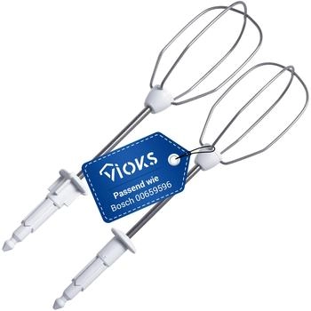 VIOKS Schneebesen Quirl Set rechts links Ersatz für Bosch Siеmens 659596 00659596 MFQ3010 MFQ3020 MFQ3030 MFQ3030GB MQ95010N MQ95020N
