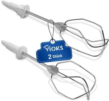 VIOKS Rührbesen Set Ersatz für Bosch 00653471 & 653471 MFQ3010 MFQ3030 MFQ3520 MFQ3531 MFQ3532 MFQ3533