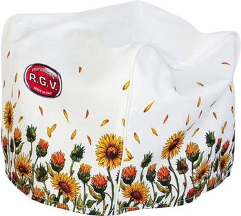 R.G.V. RGV 1933 Abdeckung für Aufschnittmaschine Eleganz und Schutz mit Sonnenblumen-Motiv 100% Made in Italy, Polyester