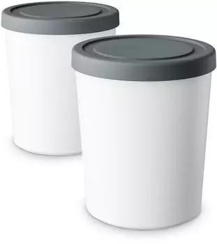 Klarstein Eisbehälter-Set 1 Liter Kunststoff Spülmaschinenfest