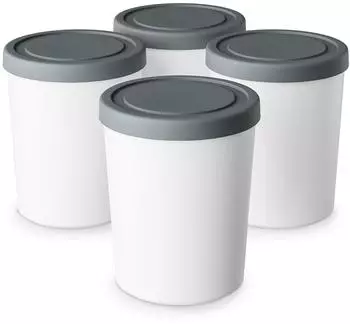 Klarstein Eisbehälter-Set 180 Milliliter Kunststoff Spülmaschinenfest