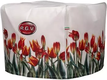R.G.V. RGV Abdeckung für Aufschnittmaschine Eleganz und Schutz mit Tulpenmuster