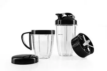 GOURMETmaxx Zubehörset L für Nutrition Mixer Pro 1000W, 6-tlg., schwarz