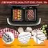 LuxusKollektion Airfryer Zubehör 18-tlg. für Ninja Foodi Flexdrawer 10,4L, BPA-frei (AF500EU)