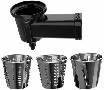 Cecotec Twist&Fusion Salad Aufsatz, 3 Wechseltrommeln, Edelstahl