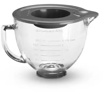 KitchenAid 5KSM5GB Glassch&uuml;ssel 4,8L mit Silikondeckel