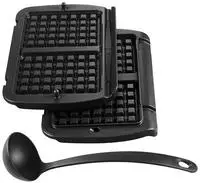 Tefal Waffelplatten "XA7248 OptiGrill" Aluminium 3 Stk. tlg. f&uuml;r OptiGrill+ und