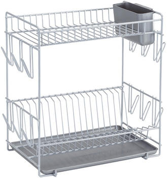 Sauvic Geschirrständer 43 x 25 x 41,5 cm grau (89010)