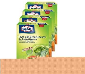 Toppits Obst- und Gemüse-Beutel 7x3Liter ( 4er Pack)