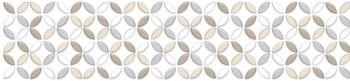 DIMEX Küchenrückwand Folie selbstklebend Spritzschutz 260x 60 cm BRAUNE BLÜTENBLÄTTER