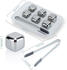 Intirilife Whiskey Steine Silber 2.5 cm 6x