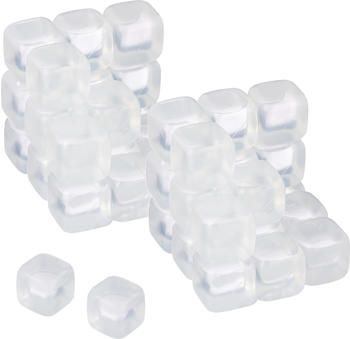 Relaxdays wiederverwendbare Eiswürfel 50er Set Kunststoff 10049295