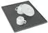 Wenko Geschirr-Abtropfmatte Maxi extra 40x 30 cm grau