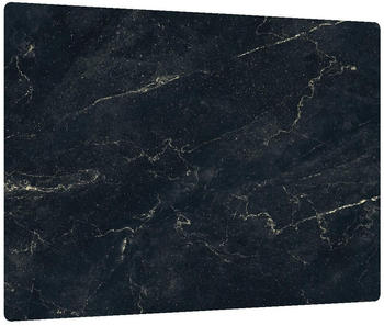 ALLboards Herdabdeckplatte Schwarzer Marmor 52x 60 cm