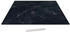 ALLboards Herdabdeckplatte Schwarzer Marmor 52x 60 cm