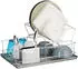 Relaxdays Abtropfgestell 10020383, 2 Etagen, Geschirr und Besteck, Edelstahl, 48x23x32cm, silber
