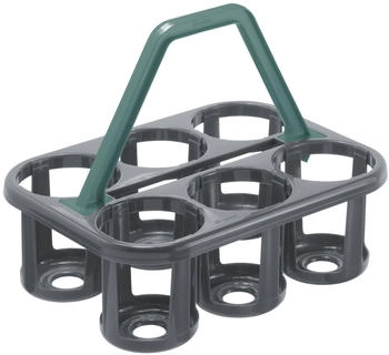 Rotho Flaschentr&auml;ger Basic f&uuml;r 6 Flaschen 35 x 26 x 27 cm Flaschentr&auml;ger