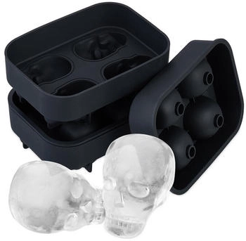 Relaxdays Totenkopf Eiswürfelform 2er Set Totenkopfsilikonform Halloween Eiswürfelformer Relaxdays Totenkopf Eiswürfelform 2er Set Totenkopfsilikonform Halloween Eiswürfelformer
