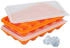 Relaxdays Eiswürfelform Eiswürfelbehälter Eiswürfelschale Deckel Silikon 2er Set Diamant