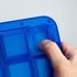 Lurch 240760 Ice Former Arctic Würfel 4cm blau Eiswürfelform für 20 Eiswürfel mit transparentem Deckel blau