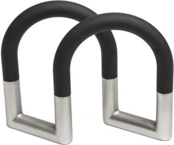 Umbra Swivel Serviettenhalter und Serviettenständer aus Metall, Schwarz/Nickel