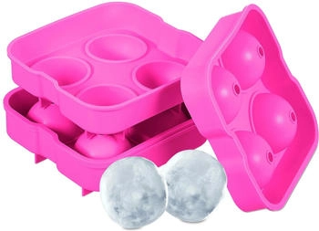 Relaxdays 2x Eiswürfelform, Eisherstellung, Pink Relaxdays 2x Eiswürfelform, Eisherstellung, Pink