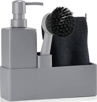 Zone Denmark Spültrogbutler-Set 19 x 20 cm Grau, Abtropfgestell, Grau