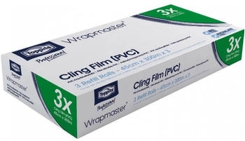 Toppits Frischhaltefolie Wrapmaster 300 m, Lebensmittelverpackung, Transparent