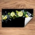 TMK ArtDeko Herdabdeckplatte abdeckung Glaskeramikfeld abdeckplatte 90x52 cm Anti Rutsch Matte Aufrollbar, Schwarz Grün