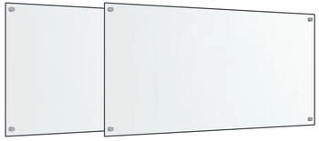 vidaXL K&uuml;chenr&uuml;ckwand 2 Stk. Transparent 80x60 cm 2 St&uuml;ck Transparent,