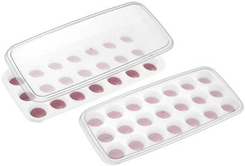 Westmark Eiswürfelbereiter Stella Herstellen von 21 kleinen Eiswürfeln, Transparent/Rot/Weiß - Kunststoff, BPA-frei, 2 Stück Westmark Eiswürfelbereiter Stella Herstellen von 21 kleinen Eiswürfeln, Transparent/Rot/Weiß - Kunststoff, BPA-frei, 2 Stück