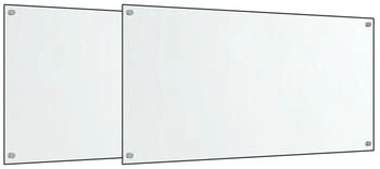vidaXL K&uuml;chenr&uuml;ckwand 2 Stk. Transparent 80x50 cm 2 St&uuml;ck Transparent,