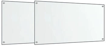 vidaXL K&uuml;chenr&uuml;ckwand 2 Stk. Transparent 80x40 cm 2 St&uuml;ck Transparent,