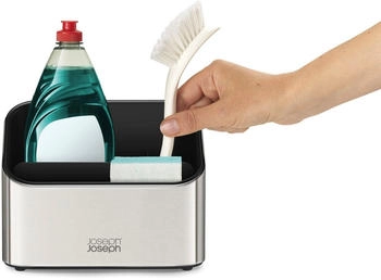Joseph Joseph Surface gestufter Spülorganizer, Edelstahl-Spülcaddy, Küchenorganizer, rutschfest - Grau Joseph Joseph Surface gestufter Spülorganizer, Edelstahl-Spülcaddy, Küchenorganizer, rutschfest - Grau