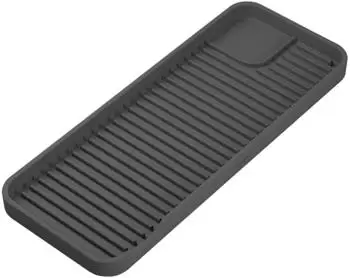 Metaltex Abtropfmatte Tidy-Mat 320492000, Silikon, grau, 30,5 x 12cm
