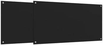 vidaXL Küchenrückwand 2 Stk. Schwarz 80x60 cm 2 Stück Schwarz, vidaXL Küchenrückwand 2 Stk. Schwarz 80x60 cm 2 Stück Schwarz,