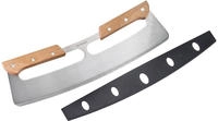 WESTMARK Pizzaschneider "Pro" Wiegemesser, Edelstahl mit Holzgriff