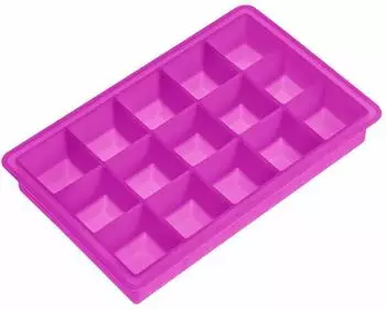 Lurch Eiswürfelbereiter 15 Quader 3x3 cm pink