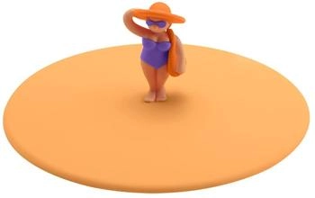 Lurch Mein Deckel Beach Girls Theresa Tasche Glasabdeckung Orange (210846)