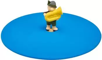 Lurch Mein Deckel Biergarten Toni Tuba Silikon Bayern Blau Ø10,5cm (210883)