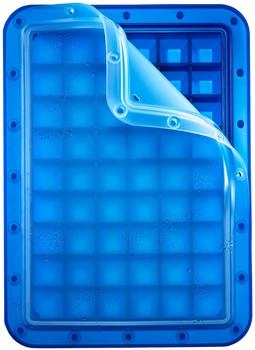 Lurch Ice Former Arctic Würfel 2cm Eiswürfelform für 54 Eiswürfel mit transparentem Deckel blau (240750)