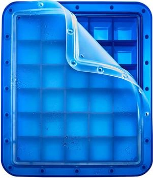 Lurch Ice Former Arctic Würfel 3cm blau mit transparentem Deckel für 30 Eiswürfel (240755)