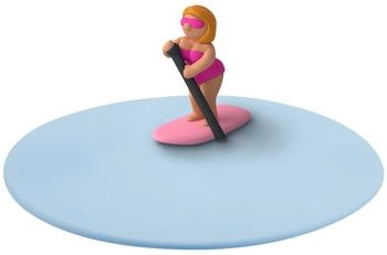 Lurch Mein Deckel Summer Fun Pia Paddel Glasabdeckung aus Silikon Blau (210877)